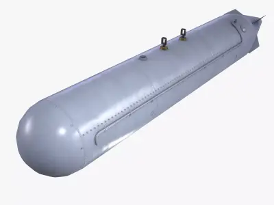 Aircraft External Fuel Tank Low-poly 3D model