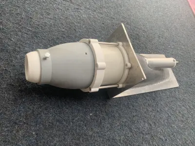100mm jet unit no intake for free Free 3D model