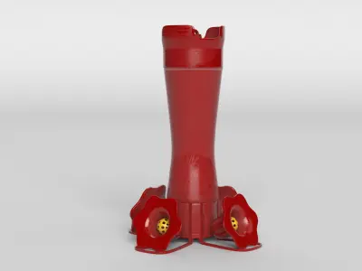 Hummingbird feeder 3D model