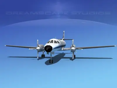 Swearingen SA226 Metroliner Ameriflight 3D model