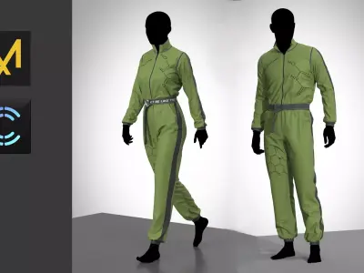 Toxic jumpsuit cloth  3D model