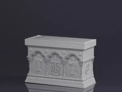 001576 raw 3d scan of a church altar Free 3D model