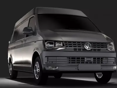 Volkswagen Transporter Van L2H2 T6 2017 3D model
