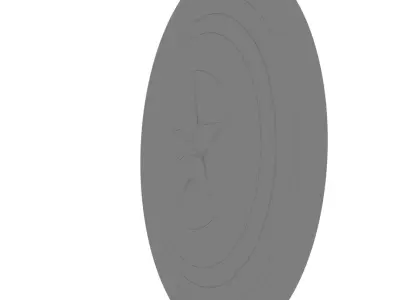 Captain America Shield Free 3D model