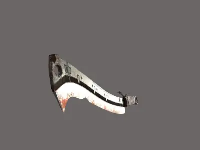 Zombie Cutter Weapon Low-poly 3D model