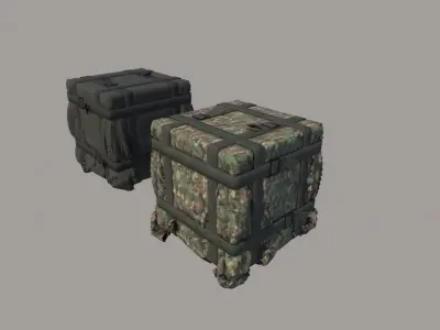Supply Air Drop Low-poly 3D model