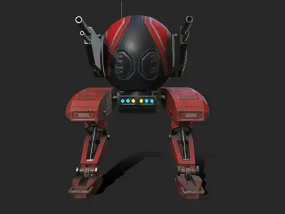 Mech 3D Model For Game Low-poly 3D model