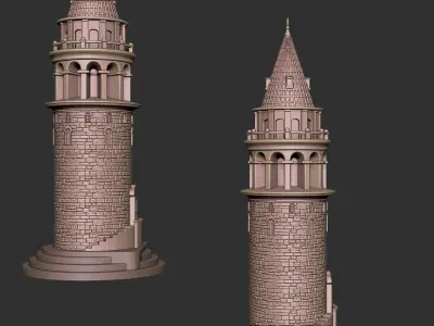 Galata Tower 3D print model