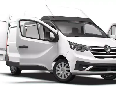Renault Trafic Van L2H2 HQInterior 2024 3D model