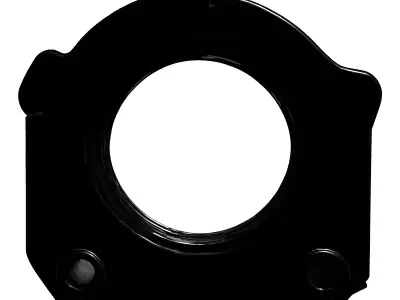 Precision Threaded Industrial Component Low-poly 3D model