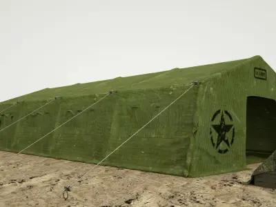 Military Tent 3d model  3D model