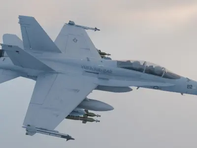 FA-18 Hornet Low-poly 3D model