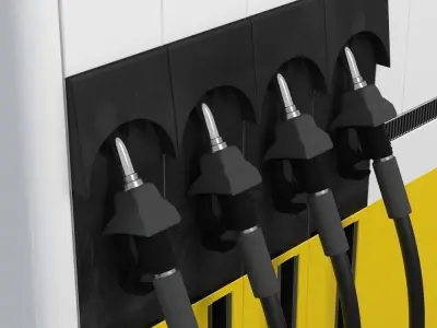 Shell Gas Pump 3D model