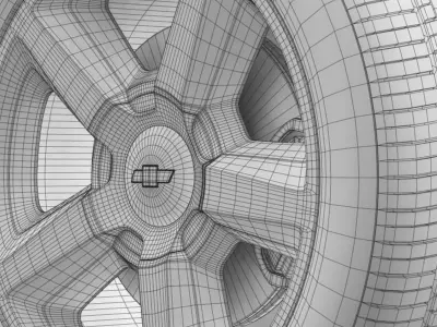 Chevrolet Tahoe 2008 wheel 3D model