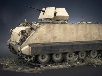 M113 APC Game Ready Low-poly 3D model