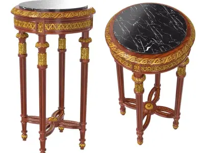 Oak it small side table 3D model