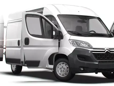 Citroen Jumper Van L2H2 HQ Interior 2023 3D model