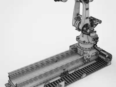 KUKA KR FORTEC-2 Ultra Rail System 01 3D model