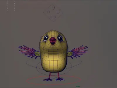 bird animation  Low-poly 3D model