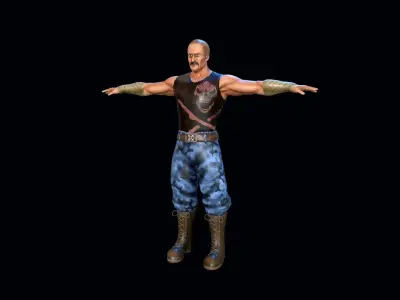 Gaming Character01 Low-poly 3D model