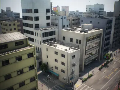 Japan 4 Blocks Set-2 3D model