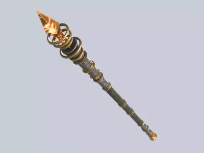 Slayer scepter Low-poly 3D model