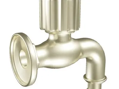 Classic Water Faucet Low-poly 3D model