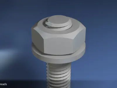 M10 Fastener Set 3D model