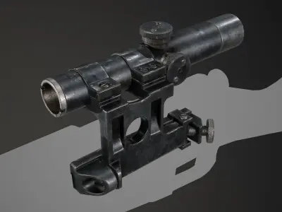 PBR PU Scope Low-poly 3D model