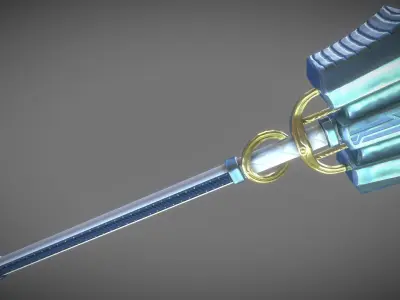 Holy Hammer Low-poly 3D model
