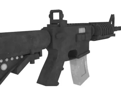 M4A1 Assault Rifle Low-poly 3D model
