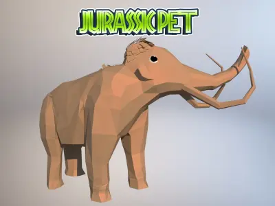 Mammoth Low-poly 3D model