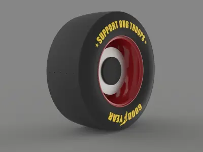 NASCAR wheel 3D model