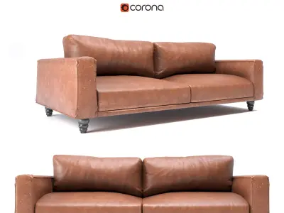 Modern Slouchy Sofa Free 3D model