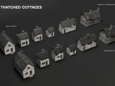 Plan V Ye Old Villages A Multi-Purpose World-Building Kit 3D model
