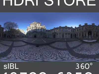 Conscience square HDRi 3D model