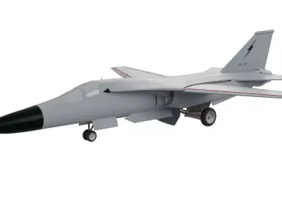 F-111 Aardvark strategic bomber 3D model