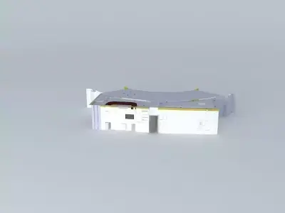 Pizza Cono Cafe using THORN Light Fitting Concavia Free 3D model