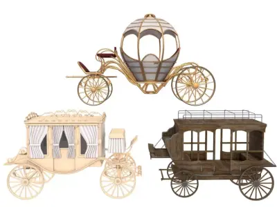 Carriage collection 3D model