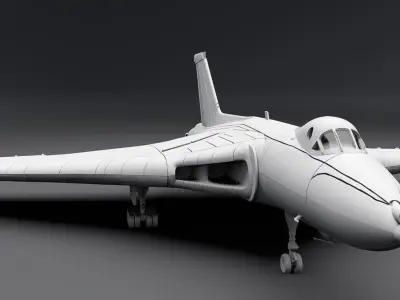 Avro Vulcan B2 scale model 3D print model