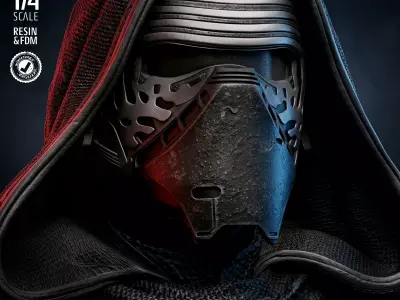 STAR WARS Kylo Ren Bust 3D print model