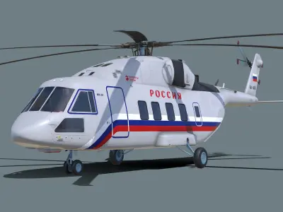 Mi-38 helicopter 3D model