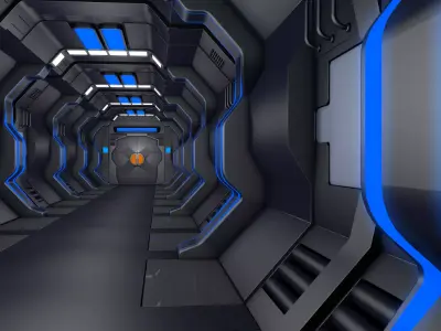 Sci Fi Corridor Tunnel  3D model purchase