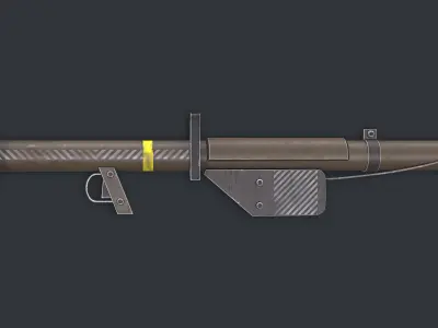 Rocket Launcher Game Ready 8 Low-poly 3D model