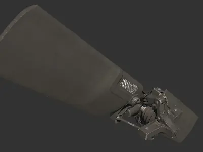 Tail Rotor T 129 Atak Helicopter 3D model 3D model