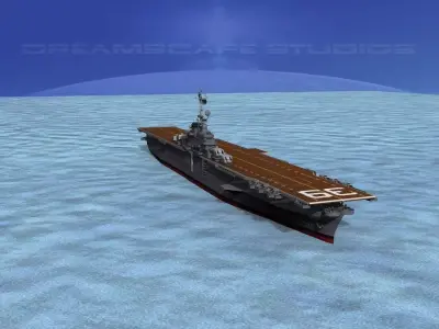 Ticonderoga Carrier CV-39 Lake Champlain 3D model