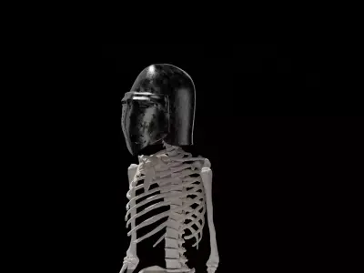 Bascinet Helmet - Schweinsgesicht  3D model