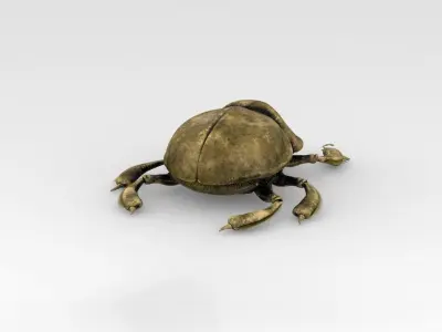 Golden scarab 3D model