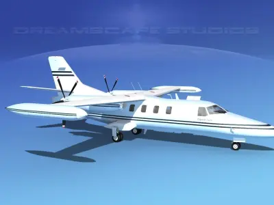Dreamscape AF-46 Turbo Star Executive V09 3D model