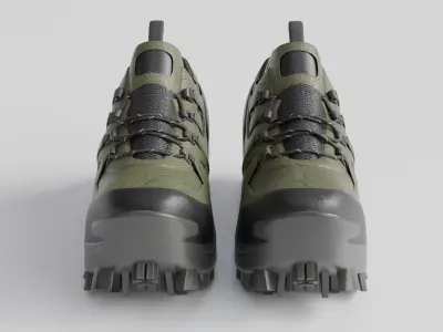 Trekking shoe V4 3D model